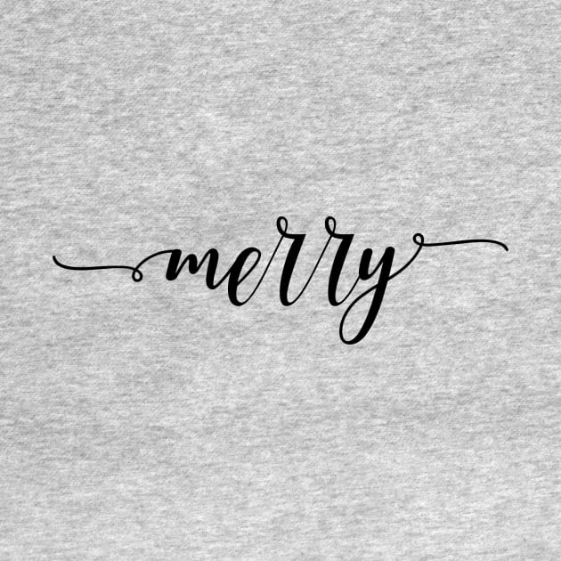 Merry Christmas design, Merry lettering by Sapfo